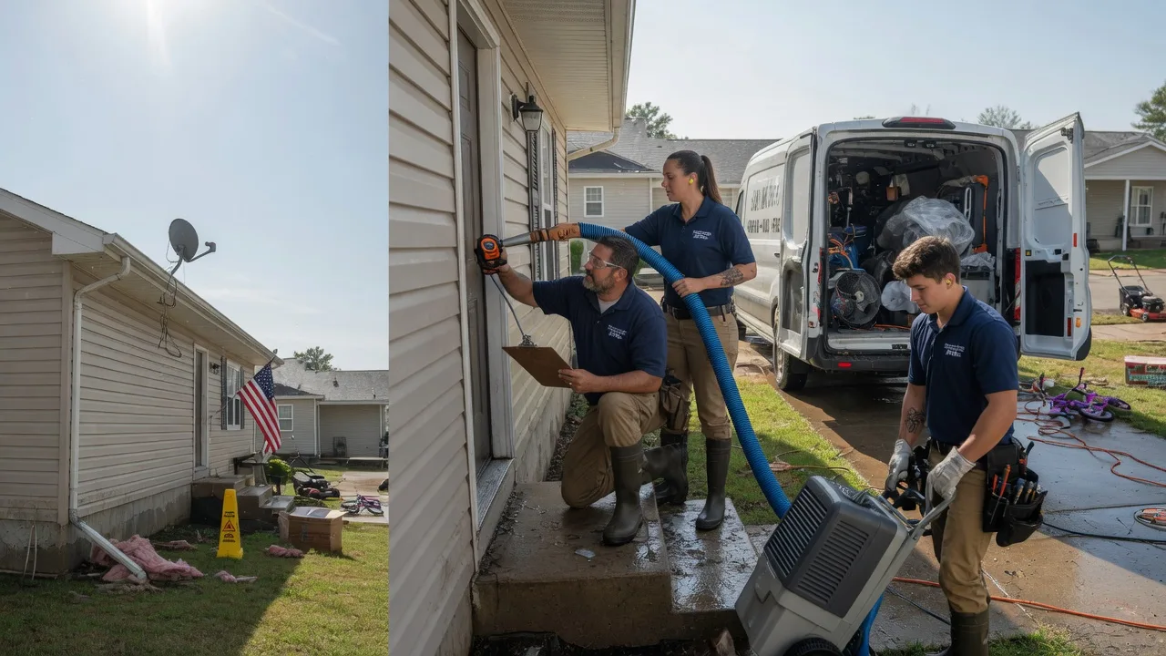 Ceiling Water Damage Restoration in Greenwich, OH near me